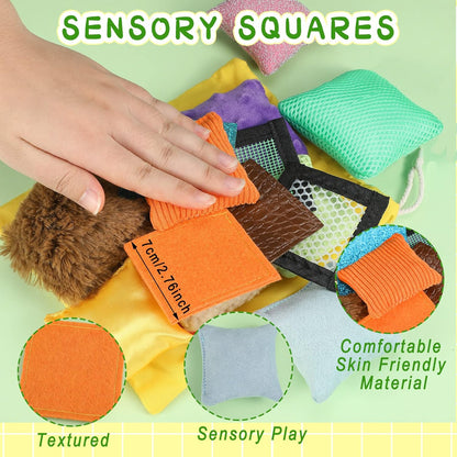 Kathfly 15件觸感豆袋方塊套裝 15-Piece Sensory Texture Squares Bean Bags