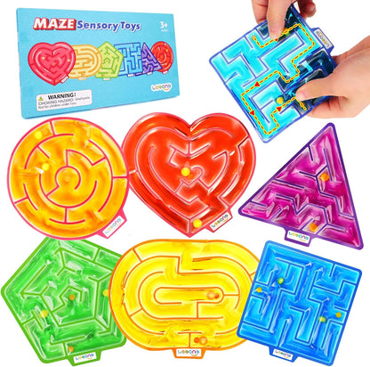 LESONG 凝膠迷宮感統玩具 6入組 Gel Maze Sensory Toys 8-Pack