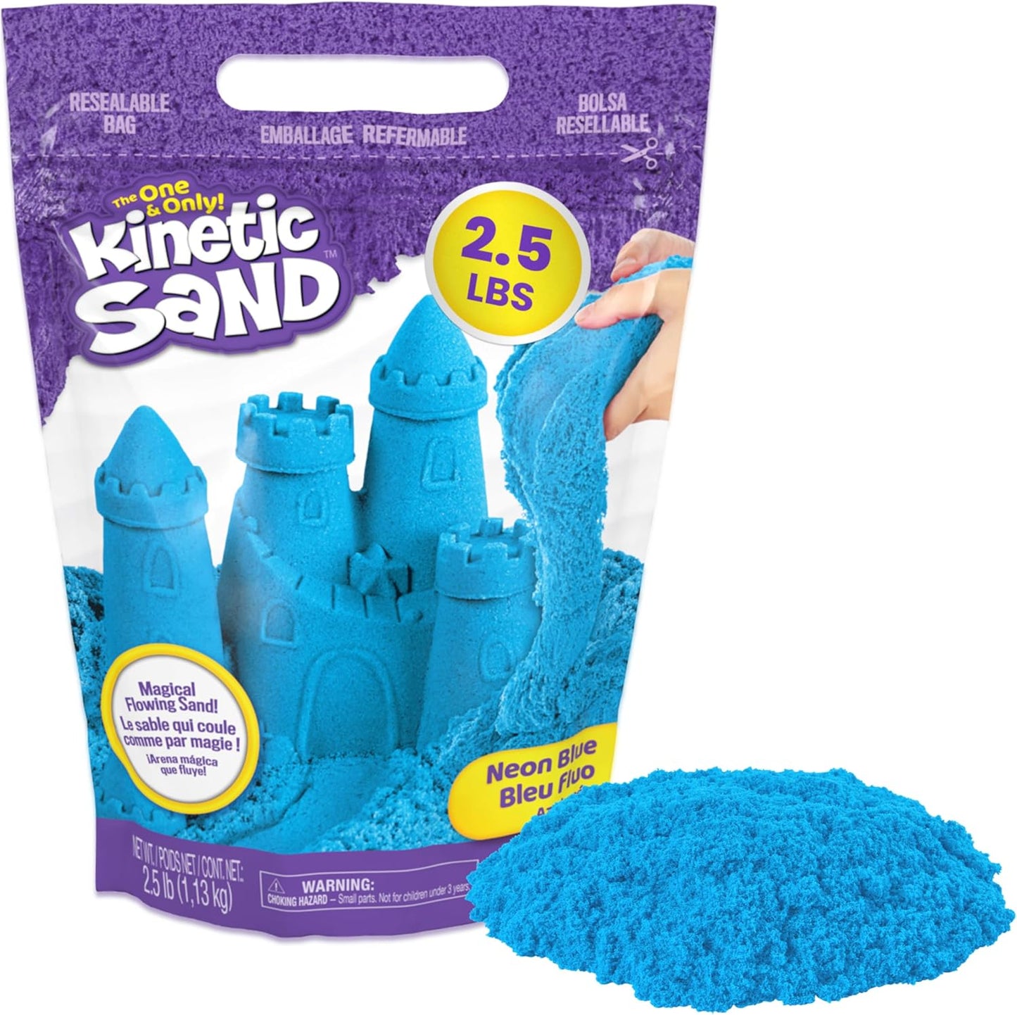 美國Kinetic Sand 藍色玩沙 Blue Play Sand 2.5lbs