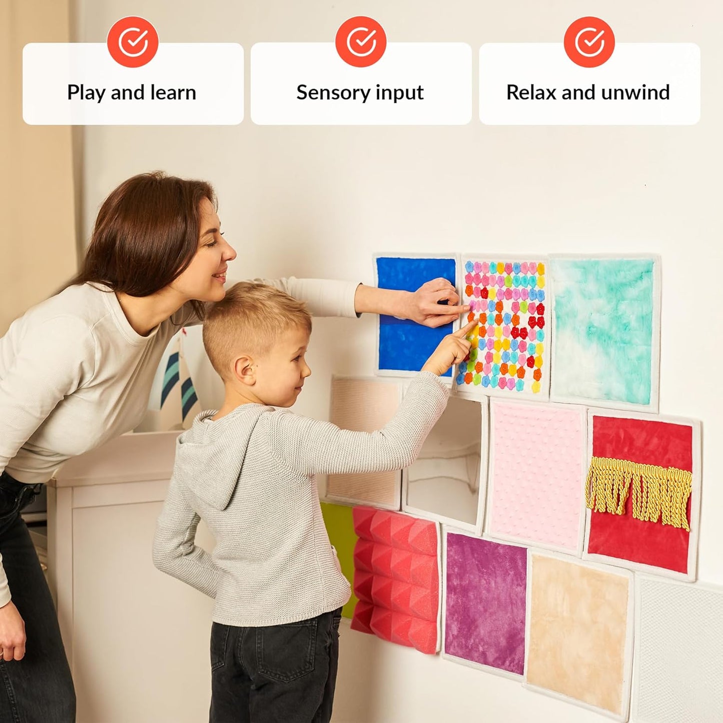 ODOXIA 12合1 兒童感統牆面板 12-in-1 Sensory Wall Panels Set 4