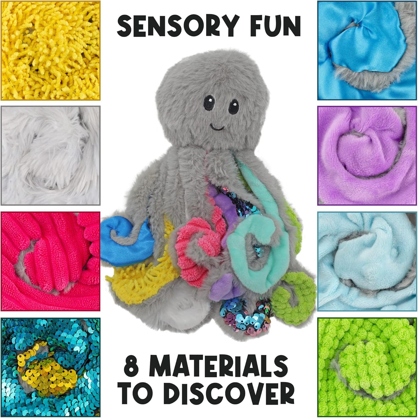 迷你感官章魚毛絨玩具 Mini Sensory Octopus Plush Toy