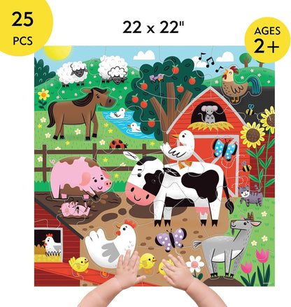 Mudpuppy 農場好朋友地板拼圖 Farm Friends Floor Puzzle