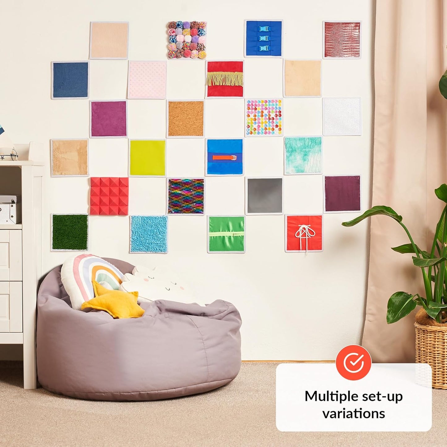ODOXIA 24合1 專業級感統牆面板 24-in-1 Professional Sensory Wall System Set 5