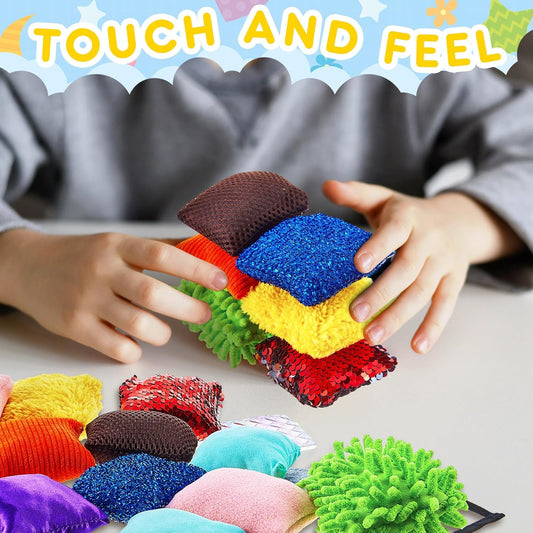 Haull 30件迷你觸感墊方塊套裝 30-Piece Mini Sensory Mats Squares