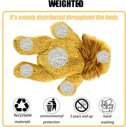 16吋 2磅黄色獅子加壓玩偶 16" 2lbs Yellow Lion Weighted Stuffed Animal