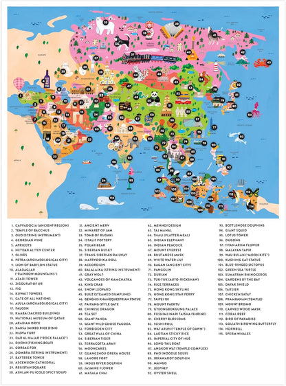 Mudpuppy 亞洲地圖拼圖 Map of Asia Puzzle