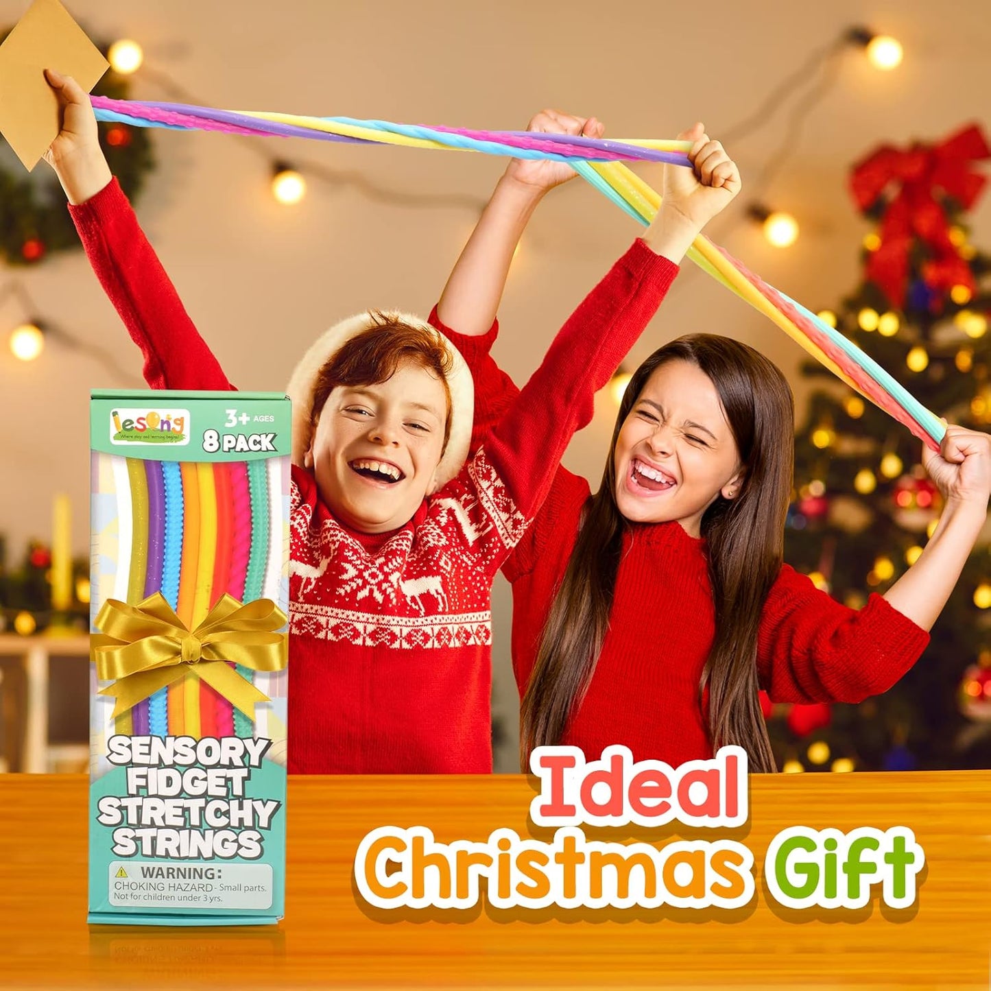 夜光拉伸麵條玩具 Glow &amp; Stretch Sensory Strings
