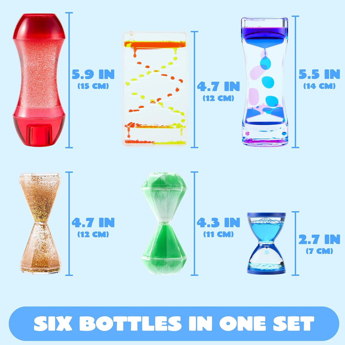 JOYIN 感官平靜觀察瓶 Sensory Calm-Down Tubes (Set of 6)