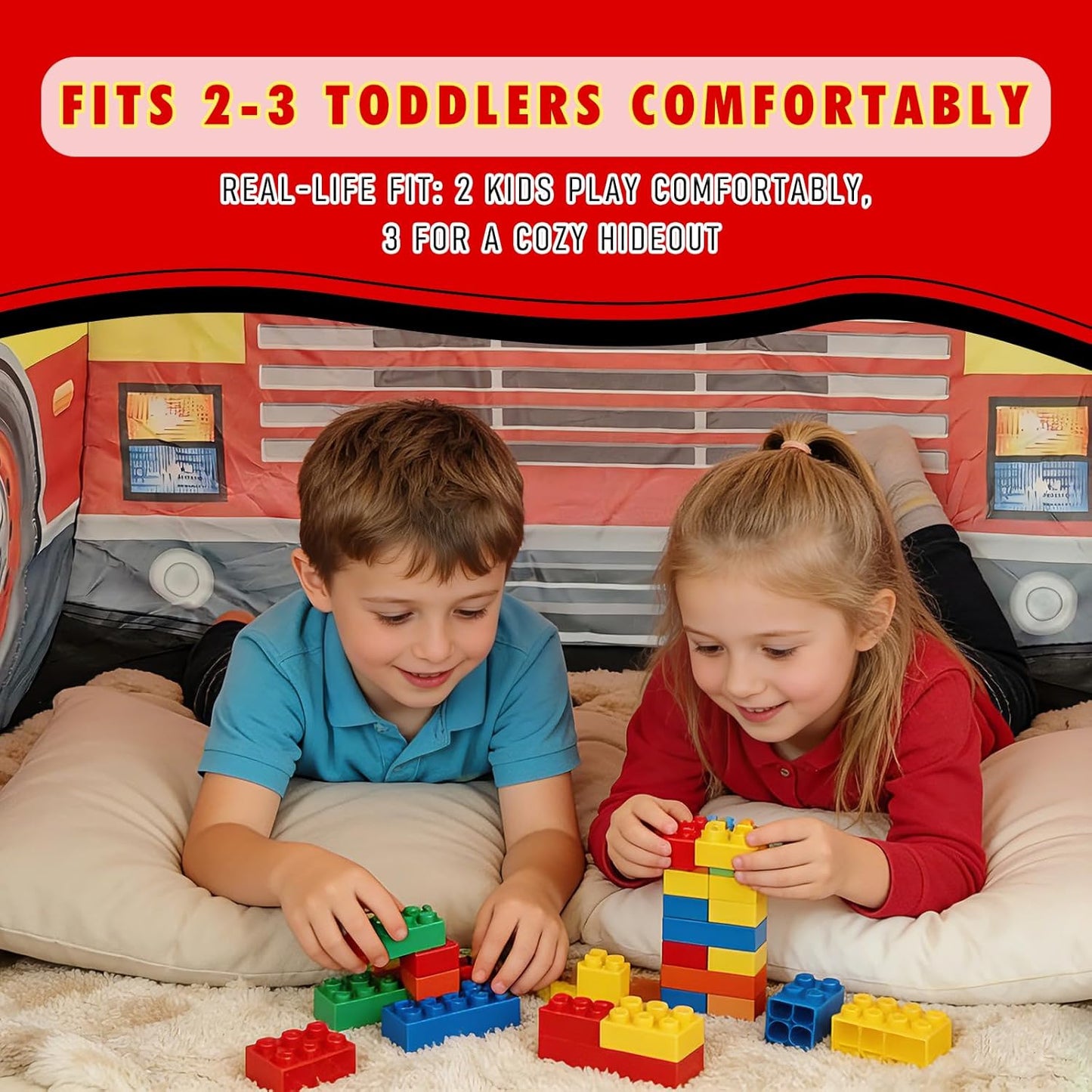 消防車造型兒童快開遊戲帳篷 Fire Truck Pop-Up Play Tent