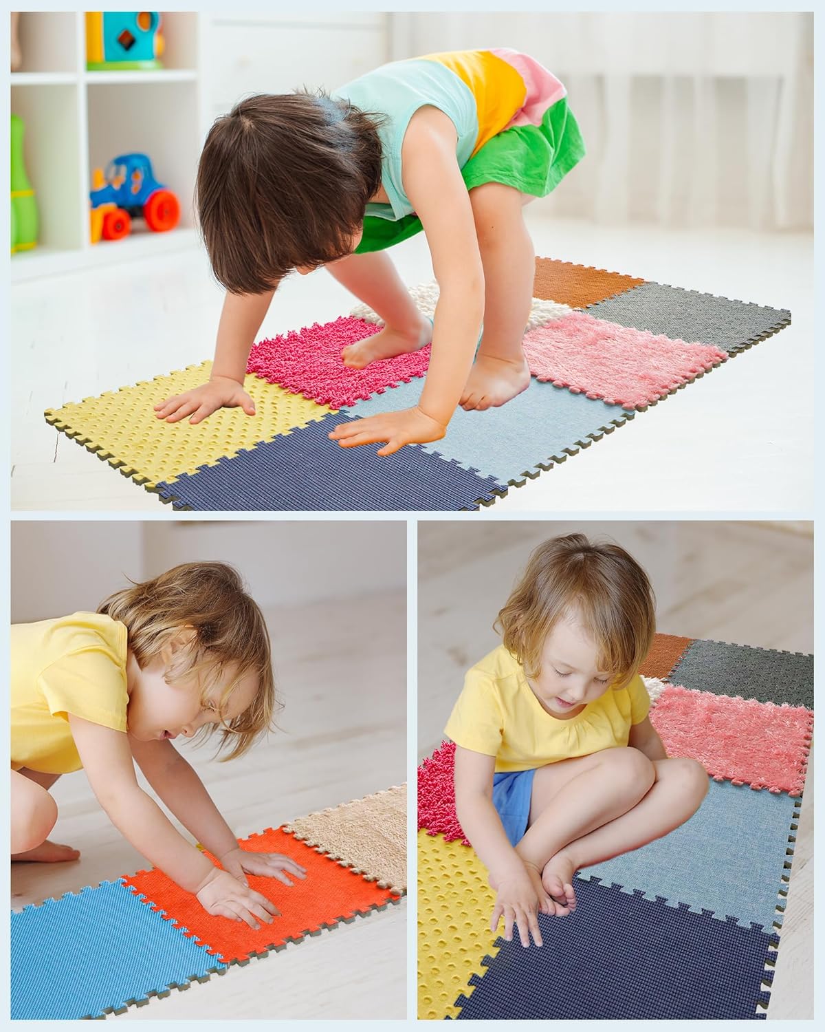 MOTGOM 感官拼接地墊｜12合1感統訓練系統 Sensory Floor Tiles Set A