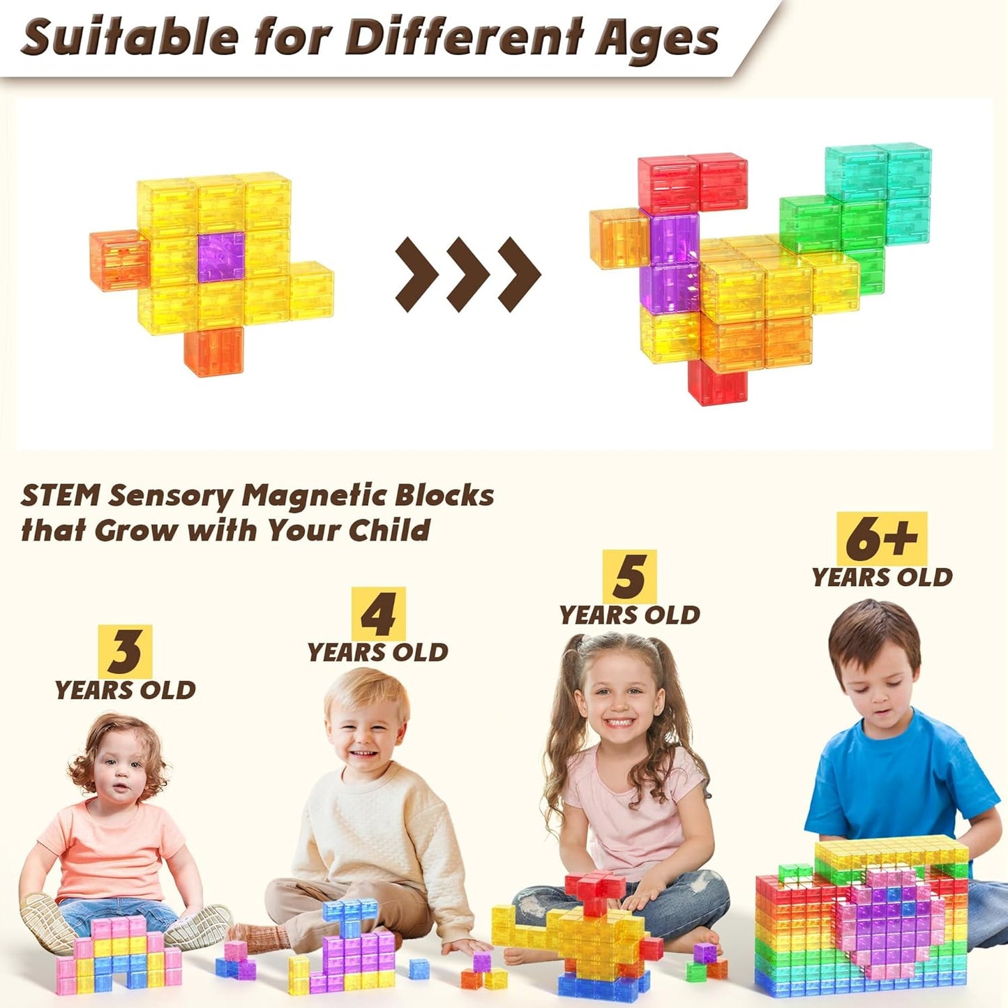 磁力積木套裝 45片 Magnetic Blocks 45PCS