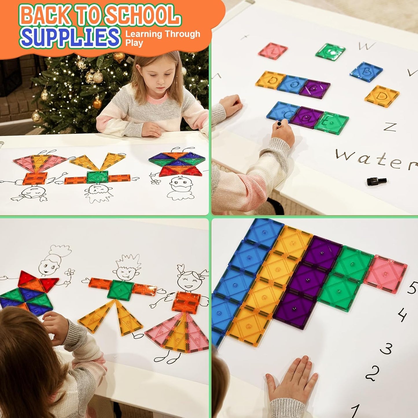 幼兒磁力片入門套裝 32件 Magnetic Tiles Starter Set 32 PCS