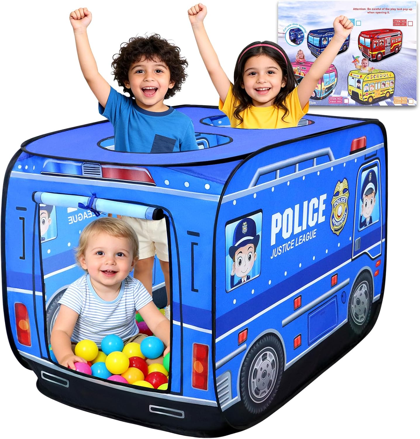 警車造型兒童快開遊戲帳篷 Police Car Pop-Up Play Tent
