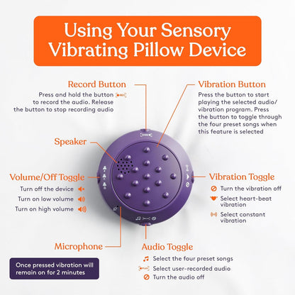 Special Supplies 震動感壓枕（粉紫款） Vibrating Sensory Pillow - Pink-Purple