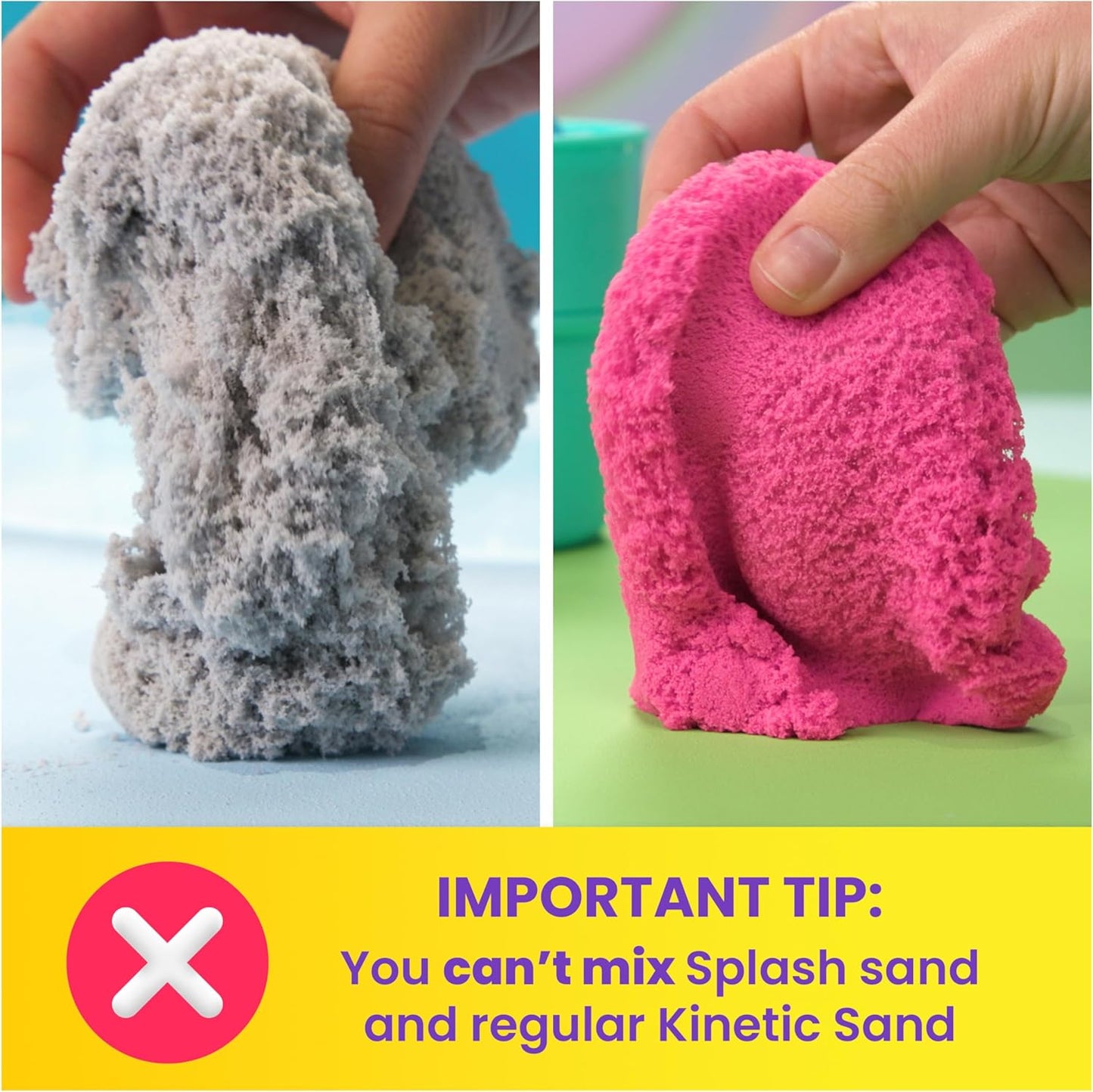 美國Kinetic Sand Splash Starter Case 變色玩沙組