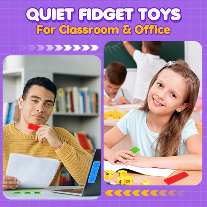 LESONG 吸盤紋理感統貼條 Textured Suction Fidget Strips - 8/24 Pack