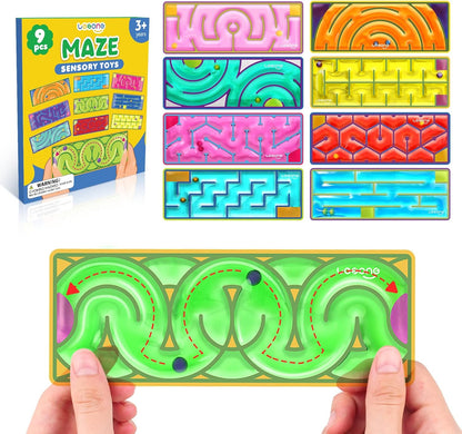LESONG 凝膠迷宮感統玩具 Squishy Sensory Maze Fidget Toys - 3/9 Pack