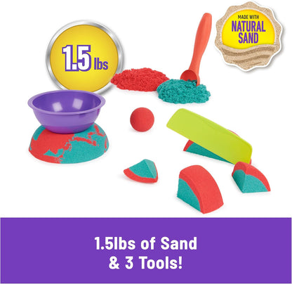 美國Kinetic Sand Mold n’ Flow 創意塑形玩沙組