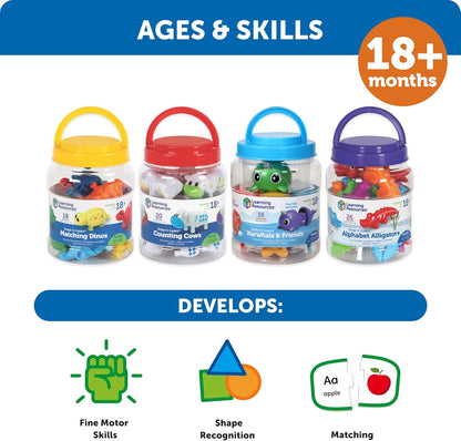 Learning Resources 拼拼樂配對恐龍 Snap-n-Learn Matching Dinos