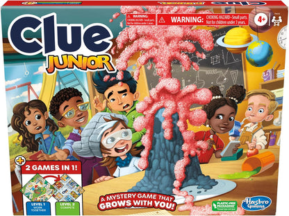 Clue Junior 兒童版 2-6人推理偵探遊戲 校園情境 Mystery Games for Kids School-day