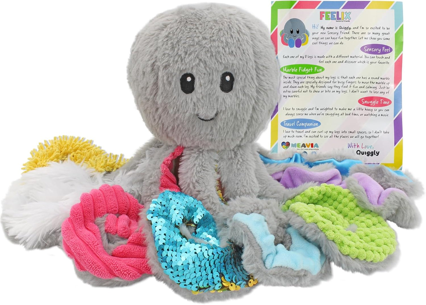 迷你感官章魚毛絨玩具 Mini Sensory Octopus Plush Toy