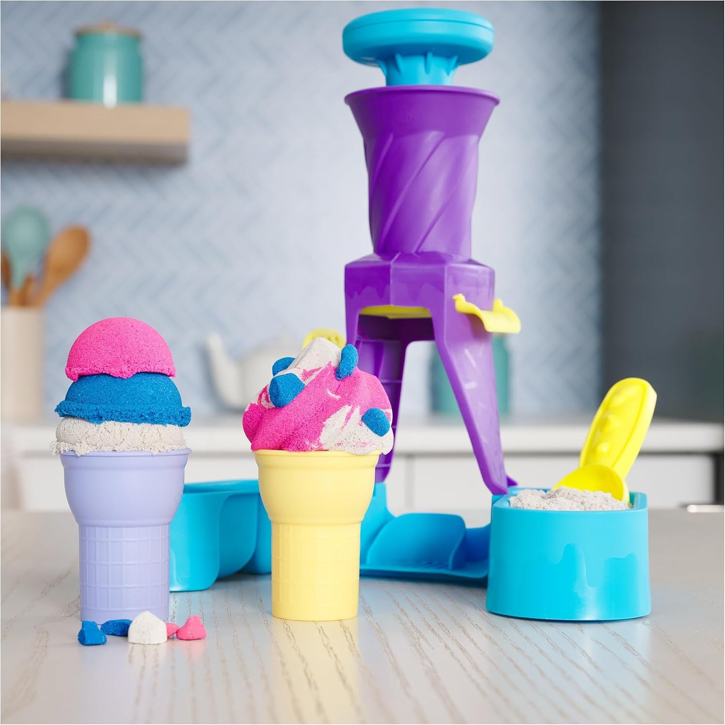 美國Kinetic Sand Soft Serve Station 冰淇淋創作玩沙組