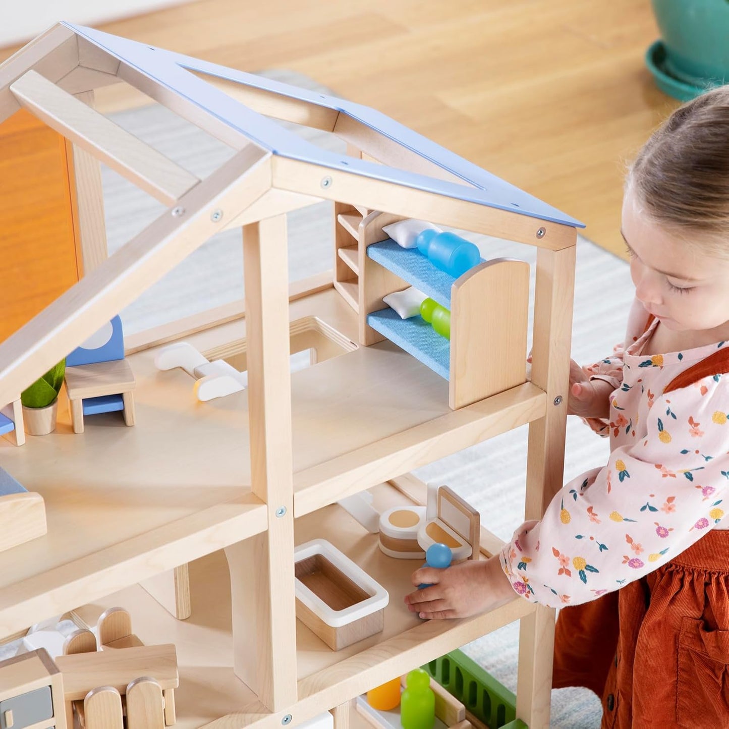 Guidecraft 現代風三層娃娃屋 Modern Home Dollhouse