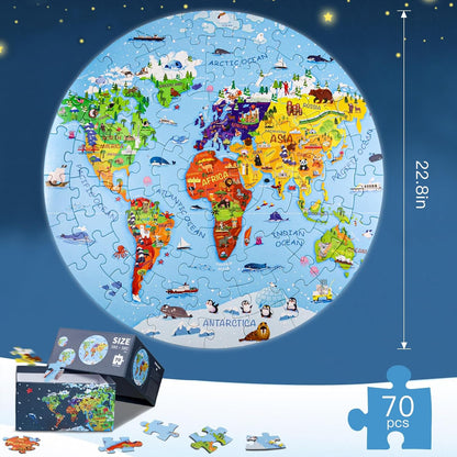世界地圖拼圖 World Map Jigsaw Puzzle