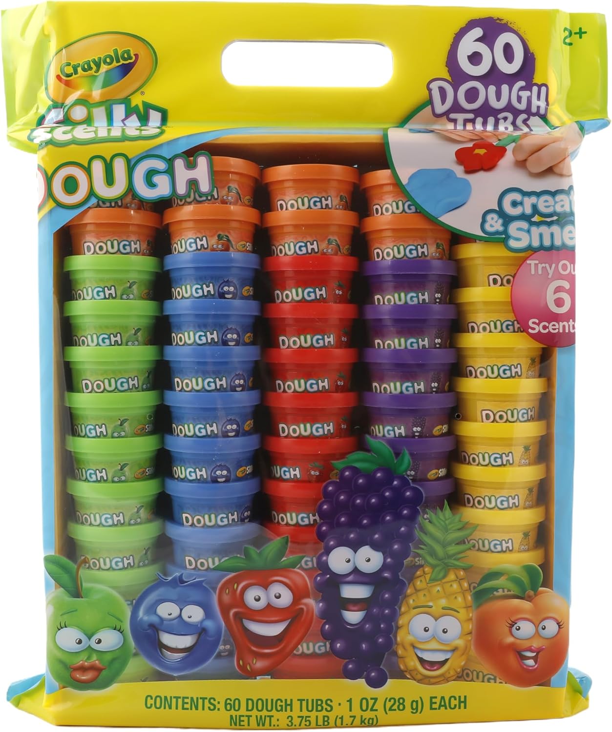 Crayola 趣味香氛黏土60件組 Crayola Silly Scents Dough 60-Pack
