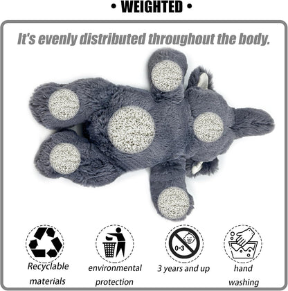16吋 2磅灰色大象加壓玩偶 16" 2lbs Gray Elephant Weighted Stuffed Animal