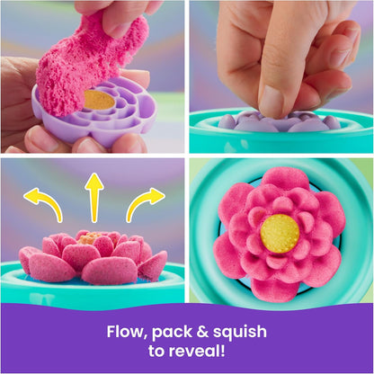 美國Kinetic SquishBlossom 魔法花朵玩沙組