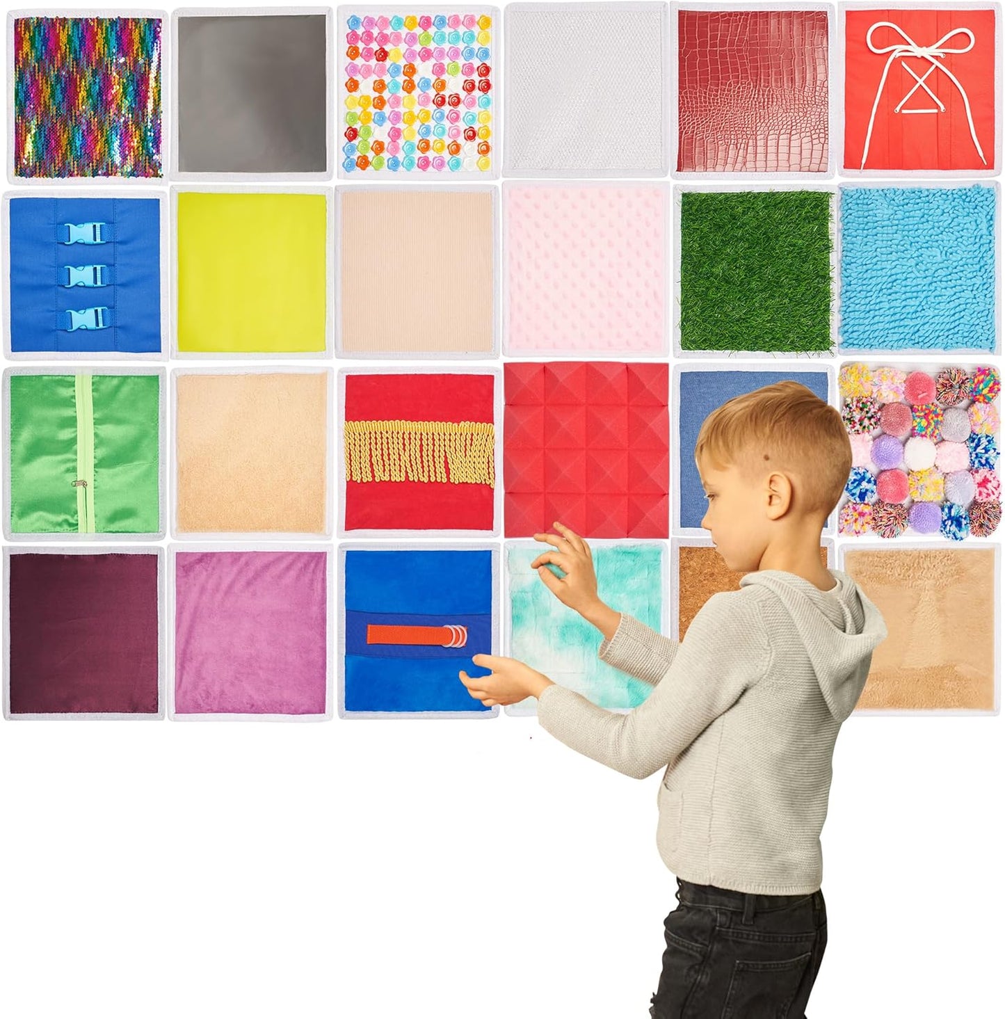ODOXIA 24合1 專業級感統牆面板 24-in-1 Professional Sensory Wall System Set 5