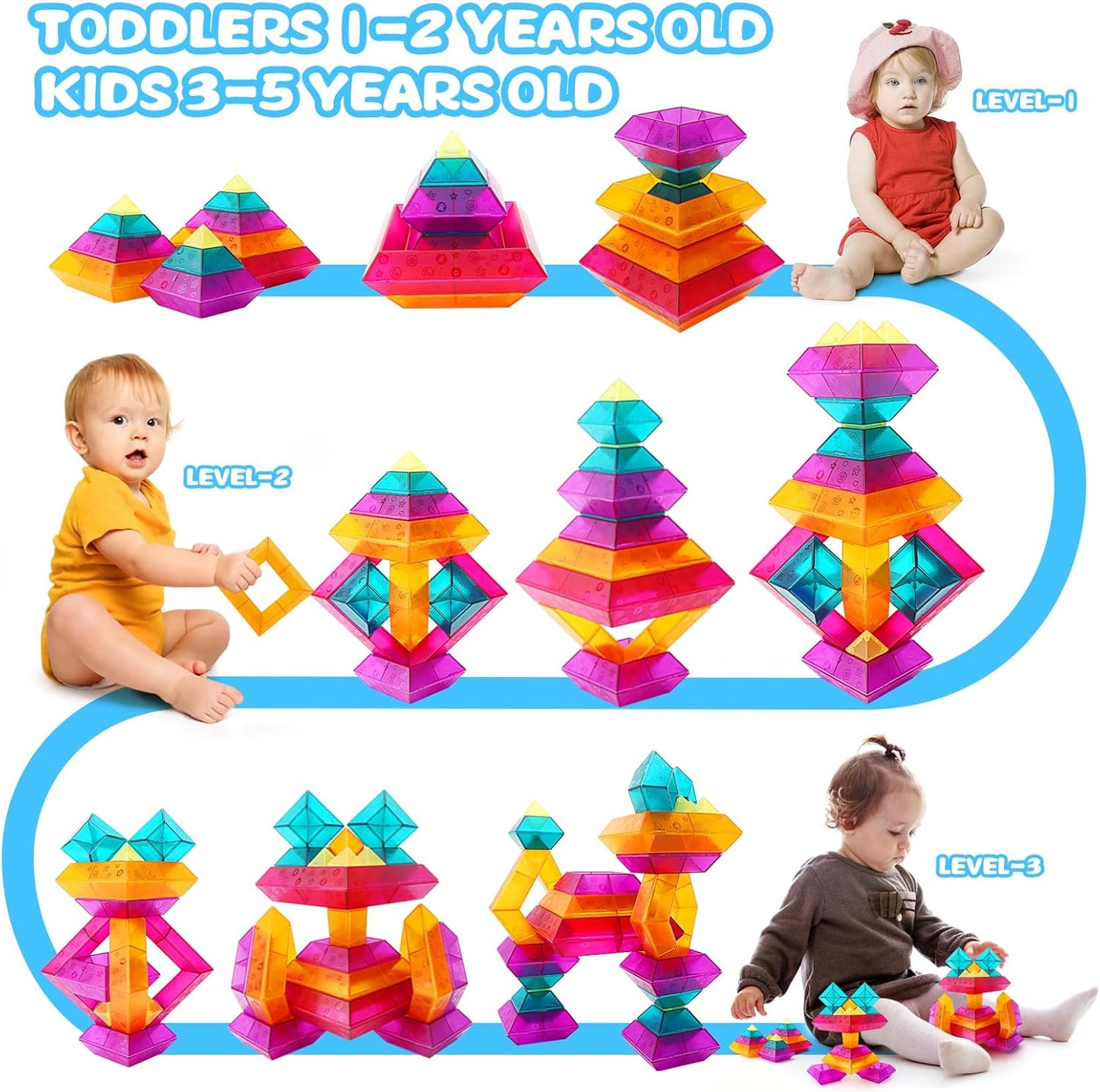 透光積木套裝 30片 Light Table Building Block Sets 30PCS