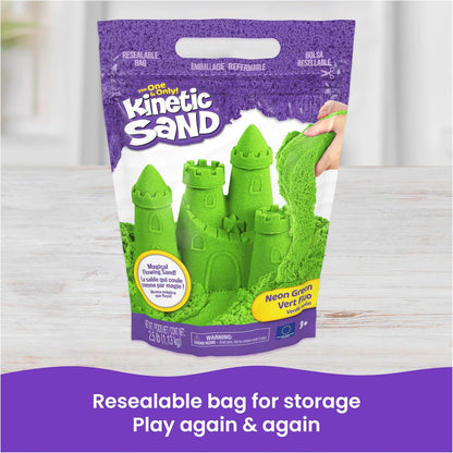 美國Kinetic Sand 綠色玩沙 Green Play Sand 2.5lbs