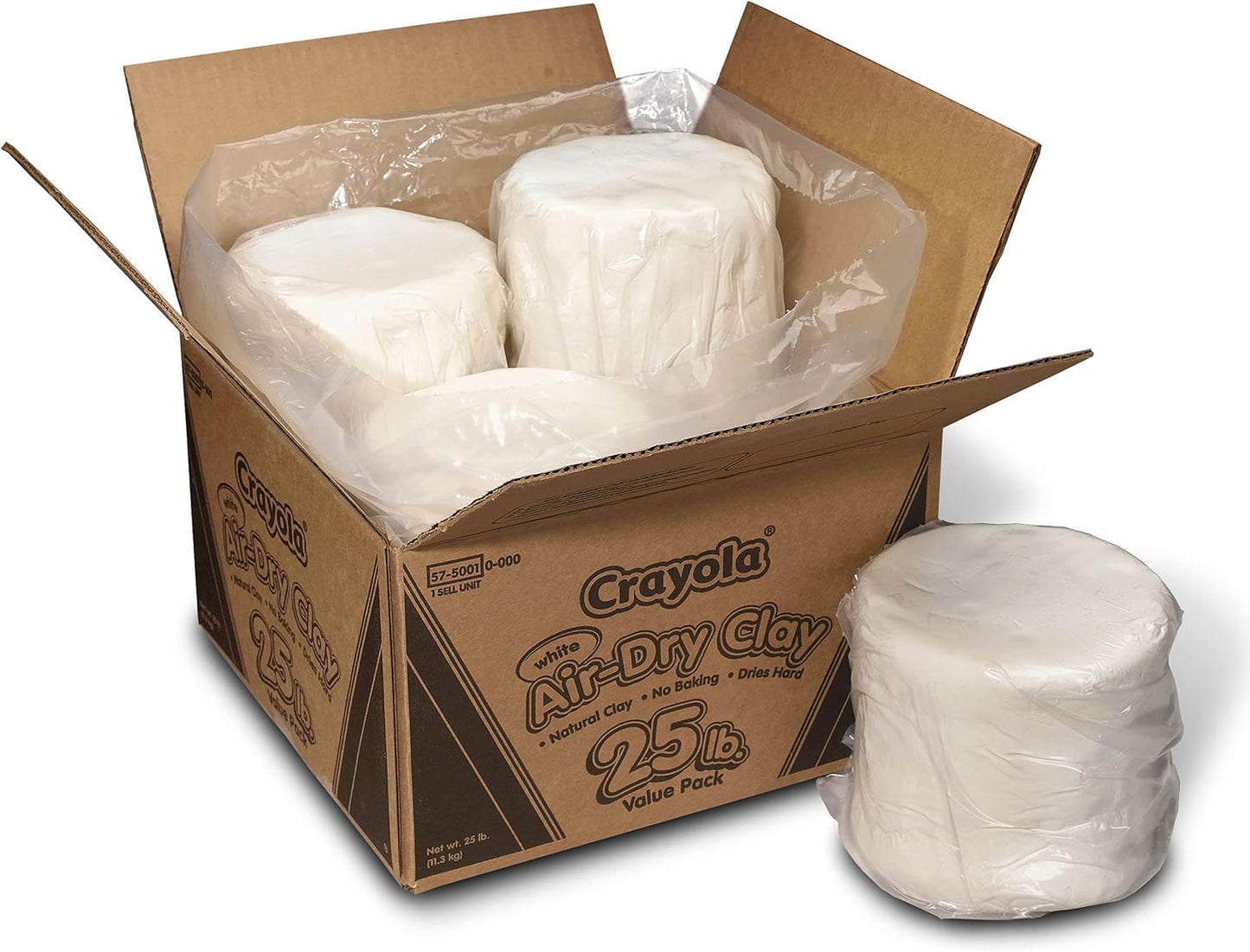Crayola 白色風乾黏土25磅裝 Air Dry Clay 25lb Pack