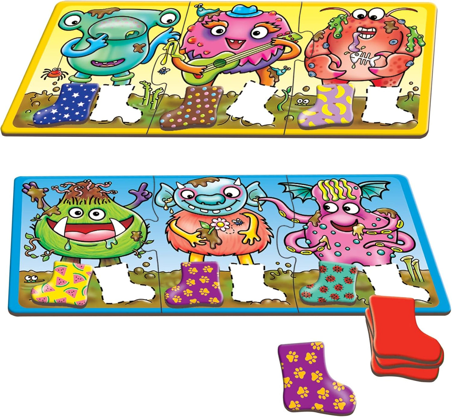 ORCHARD TOYS 怪獸臭襪子配對遊戲 Moose Smelly Socks Game
