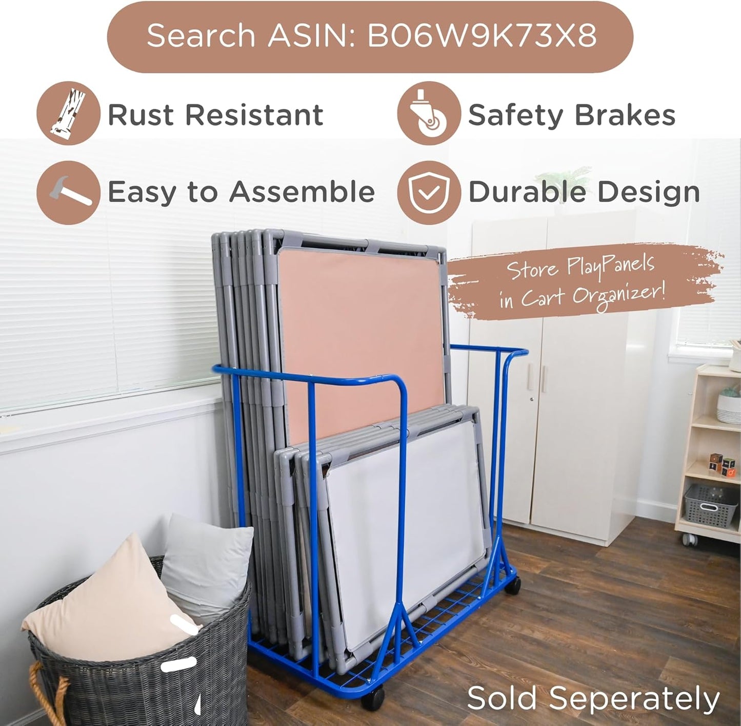 課室自由組合活動隔板 長方形 Kids Room Divider & Sensory Flex-Space Partition Rectangle