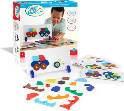 Guidecraft 工程車磁力配對遊戲 Construction Truck Sort & Match