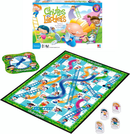 Chutes and Ladders 兒童版 Hasbro Gaming Chutes and Ladders Board Game