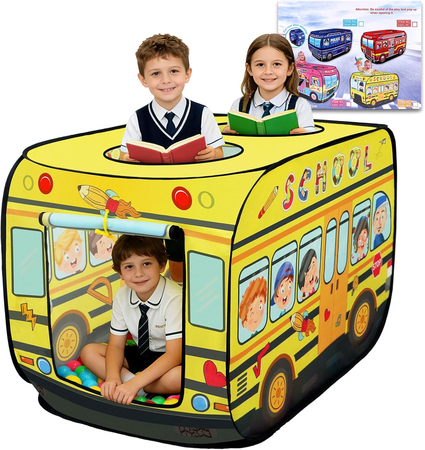 校車造型兒童快開遊戲帳篷 School Bus Pop-Up Play Tent