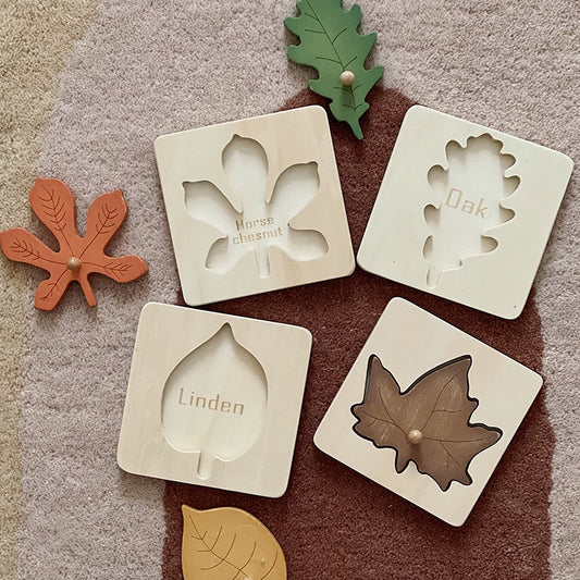 Montessori 葉子拼圖玩具套裝 Leaf Puzzle Toy Set