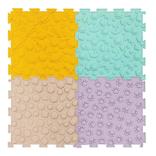 兒童觸覺感官學習拼圖墊套裝 Tactile Sensory Puzzle Play Mats