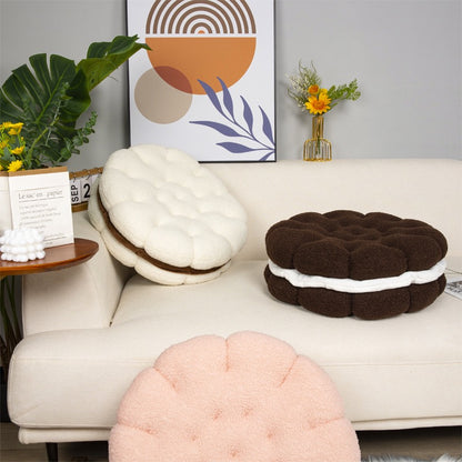 仿真餅乾羊羔絨抱枕 Style Cookie Plush Seat Cushion