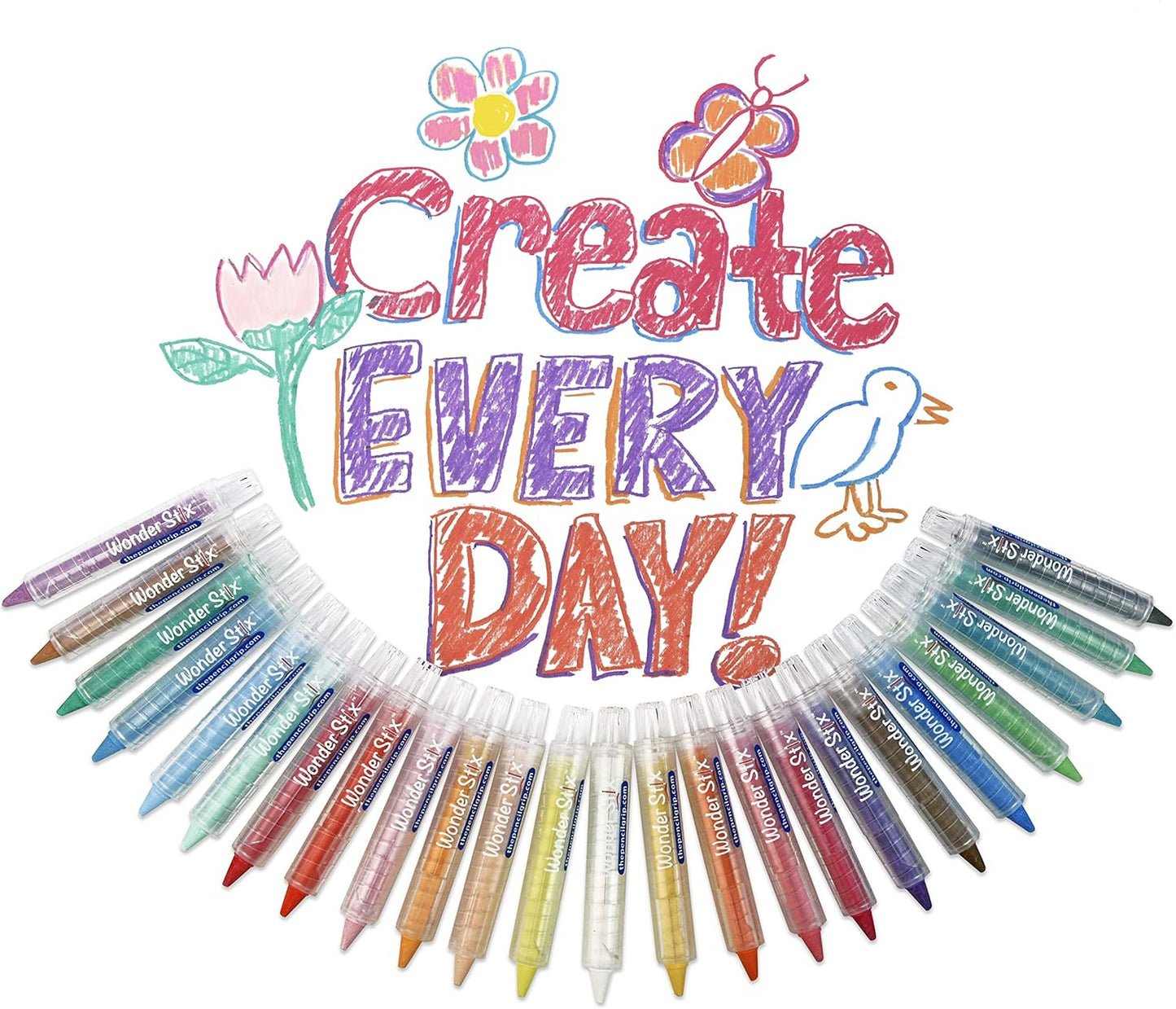 Wonder Stix 無塵粉彩蠟筆 12色/ 24色 Dustless Chalk Crayons 12/ 24 Pastel Colors