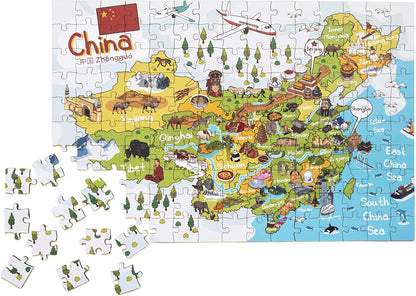 中國地圖木製拼圖 China Map Wooden Jigsaw Puzzle