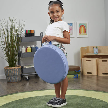 靈活學習地板坐墊6件組-大地色系 Round Floor Cushions, 6-Piece Set - Earth