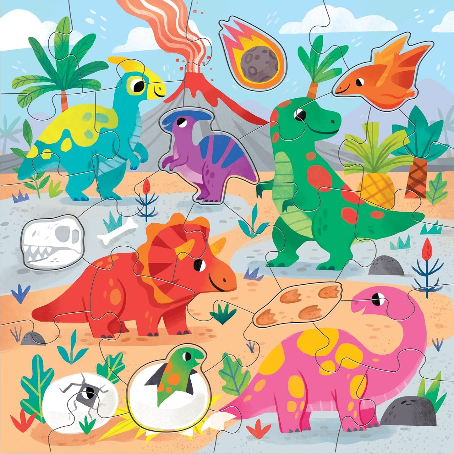Mudpuppy 恐龍公園地板拼圖 Dinosaur Park Floor Puzzle