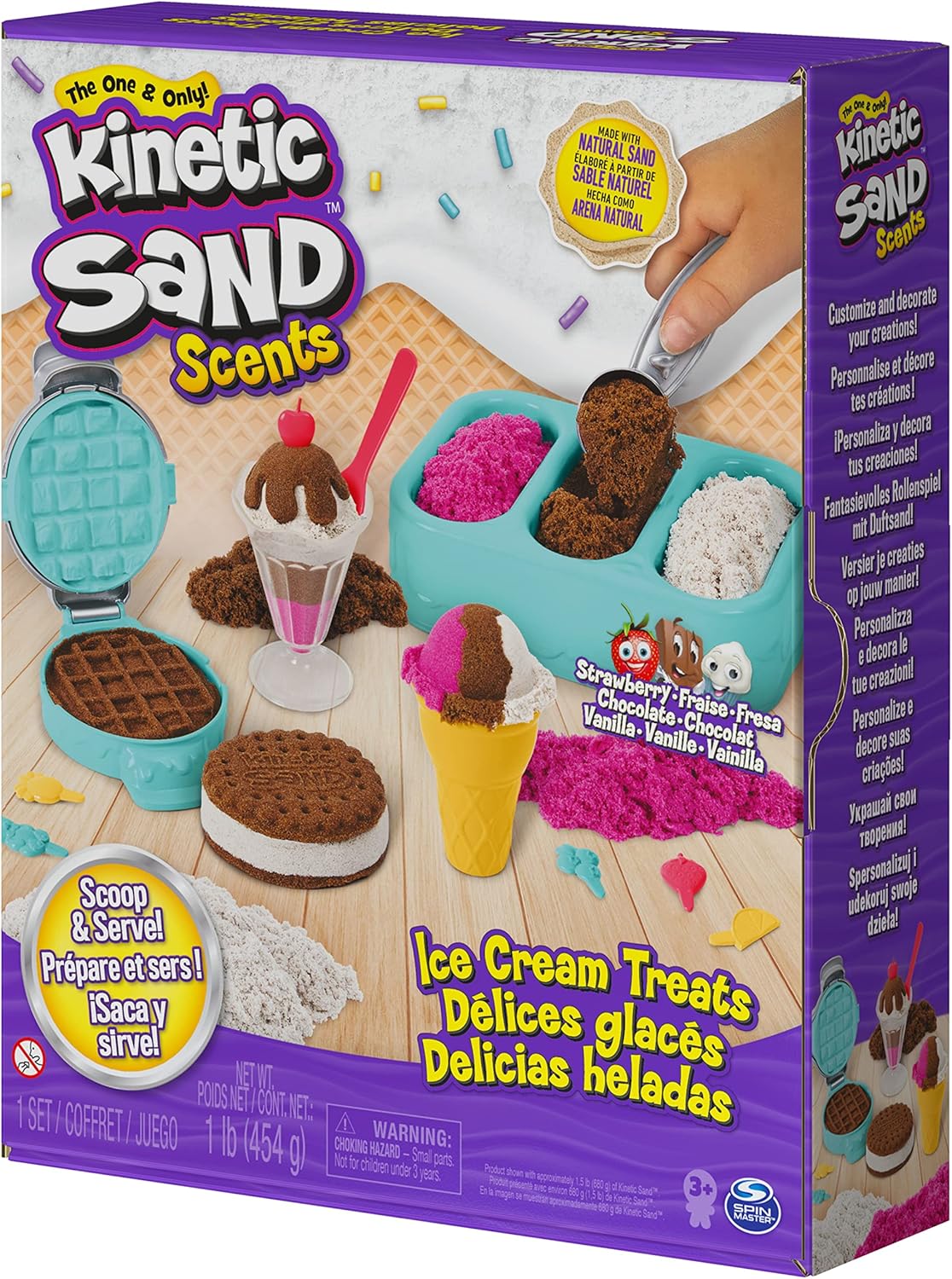 美國Kinetic Sand 香味冰淇淋甜點遊戲組 Ice Cream Treats Playset