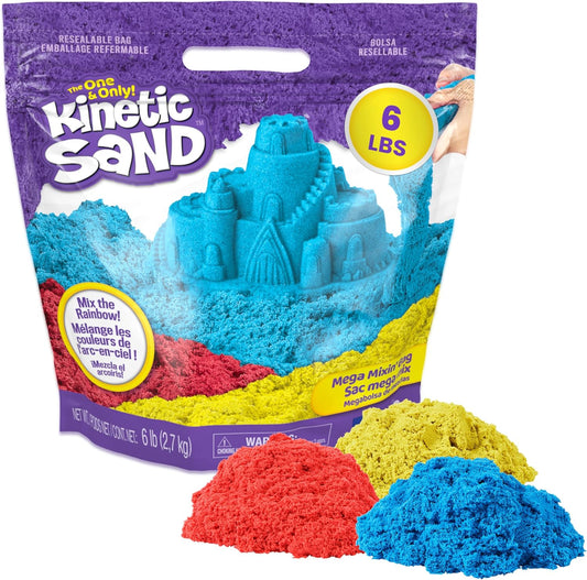 美國Kinetic Sand 彩色動力沙6lbs Mega Mixin’ Bag