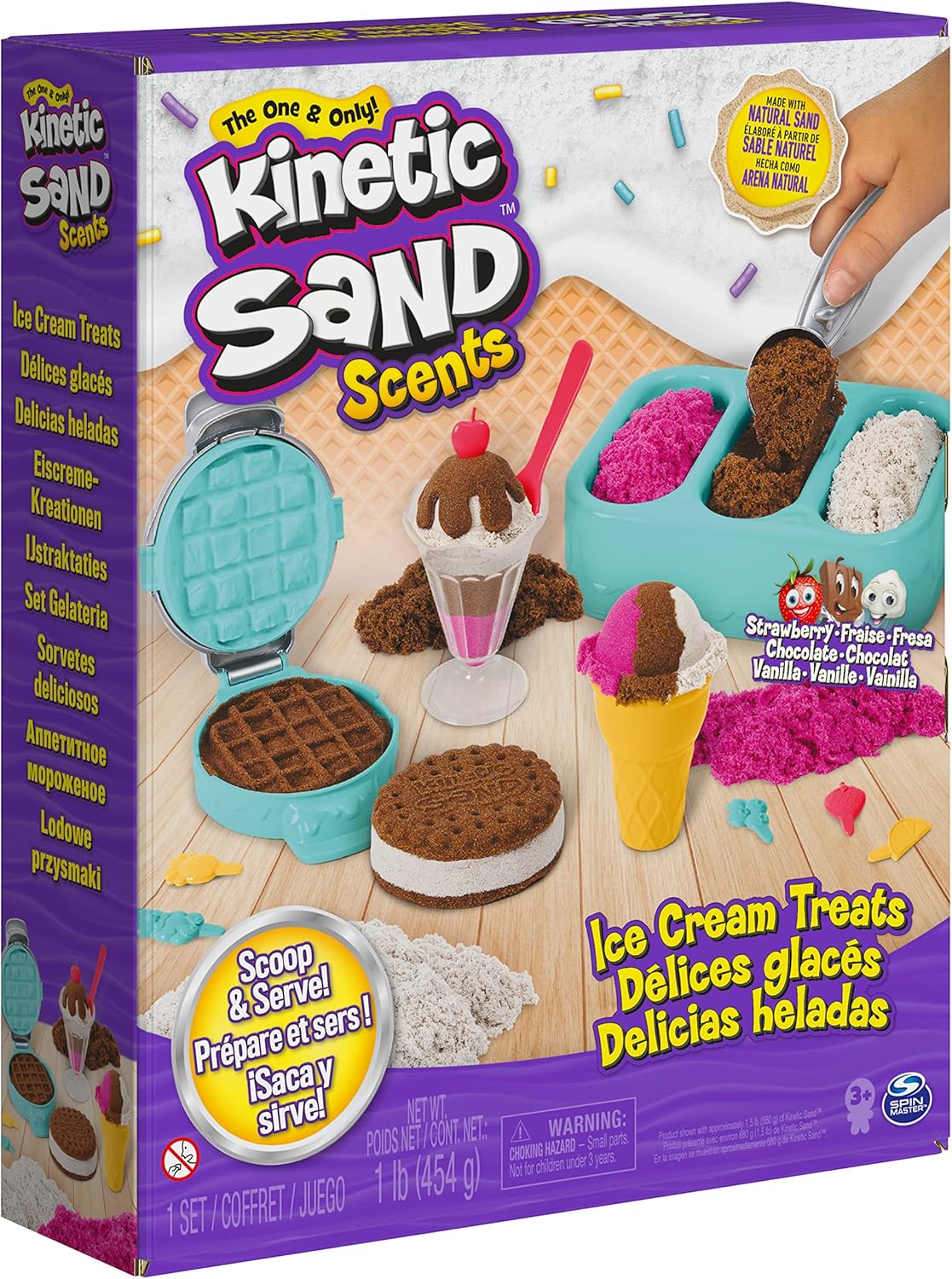 美國Kinetic Sand 香味冰淇淋甜點遊戲組 Ice Cream Treats Playset
